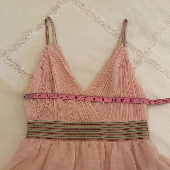 Alice + Olivia Luba Tiered Rainbow Maxi Dress Gown - Picture 9 of 10